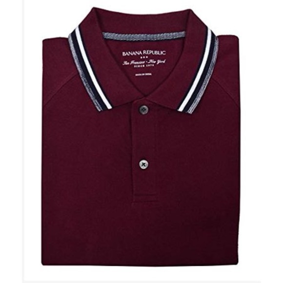 Banana Republic Other - Banana Republic Men Polo T Shirt School Red Size L